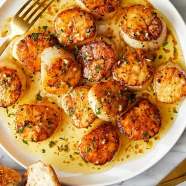 Garlic Lemon Butter Scallops