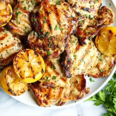 Juicy Lemon Garlic Chicken Thighs