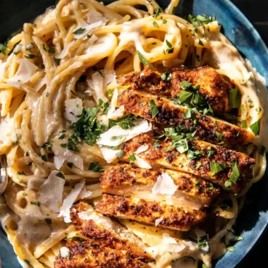 Lemon Pepper Cajun Chicken Fettuccine Alfredo