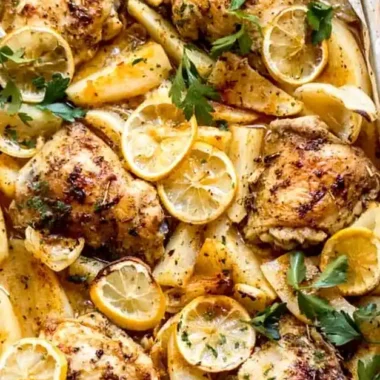Lemon Roasted Chicken and Potatoes