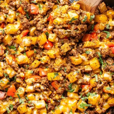 Mexican Ground Beef and Potato Skillet