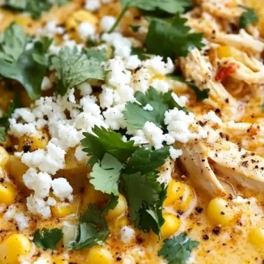 Creamy Mexican Street Corn Soup with Chicken