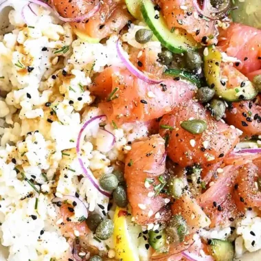 Miso Soy Salmon Sashimi Bowl