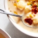 Creamy Smoked Turkey Bacon Corn Chowder