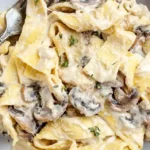 Creamy Chicken and Mushroom Fettuccine
