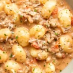 One Pan Ground Beef Gnocchi