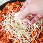 Cheesy One-Pot Bow Tie Lasagna