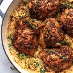 One Pan Greek-Style Chicken and Orzo