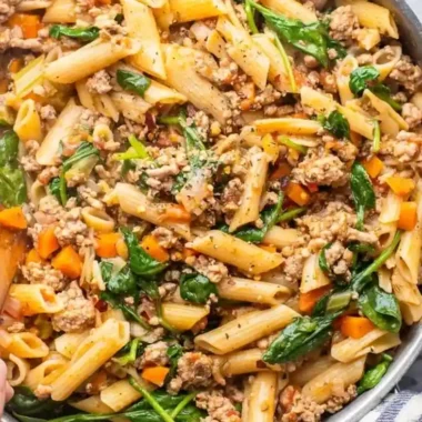 One Pot Ground Turkey Pasta