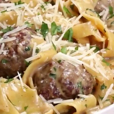 One-Pot Swedish Meatball Pasta