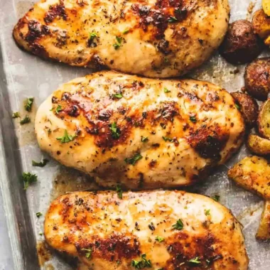 Easy Five-Ingredient Sheet Pan Chicken and Potatoes