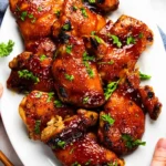 Oven Baked BBQ Boneless Chicken Thighs