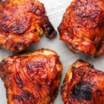 Oven Baked BBQ Chicken Thighs