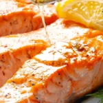 Crispy Pan Seared Salmon with Lemon Garlic Butter