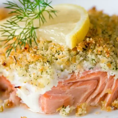 Crispy Panko Crusted Salmon