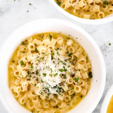 Garlic Parmesan Pasta Soup