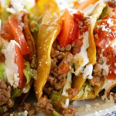 Crispy Picadillo Beef Tacos