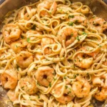 Creamy Garlic Butter Shrimp Pasta