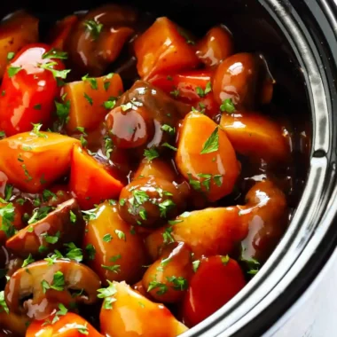 Hearty Vegetarian Mushroom Pot Roast
