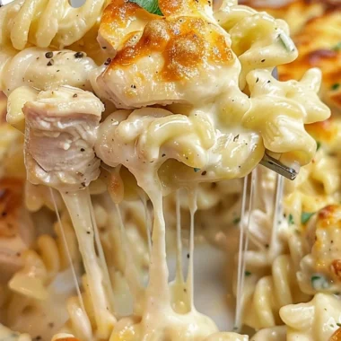 Garlic Parmesan Chicken Pasta Bake