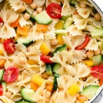 Zesty Chickpea and Vegetable Pasta Salad