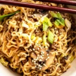 Savory Ground Beef Ramen Stir Fry