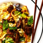 Sesame Beef and Cabbage Stir-Fry
