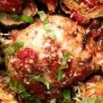 One-Pan Tomato and Artichoke Chicken Bake