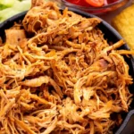 Easy Slow Cooker Shredded Chicken Tacos
