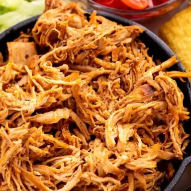 Easy Slow Cooker Shredded Chicken Tacos