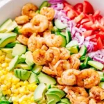 Zesty Cajun Shrimp and Avocado Salad