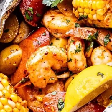 Grilled Shrimp Boil Foil Packets