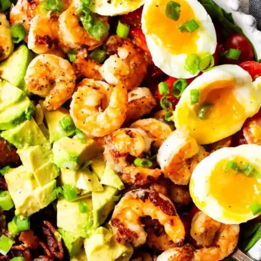 Shrimp Cobb Salad (Healthy, Easy Summer Dinner)