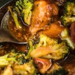Slow Cooker Honey Soy Chicken and Broccoli