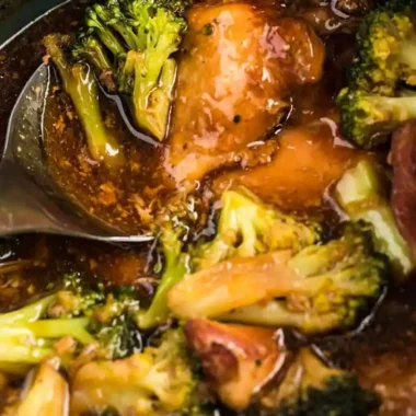 Slow Cooker Honey Soy Chicken and Broccoli