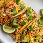 Easy Slow Cooker Shredded Chicken Tacos