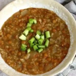 Slow Cooker Egyptian Lentils and Rice