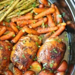 Slow Cooker Honey Garlic Chicken and Veggies