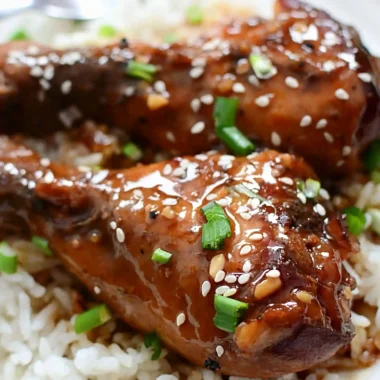 Slow Cooker Honey Garlic Chicken Legs