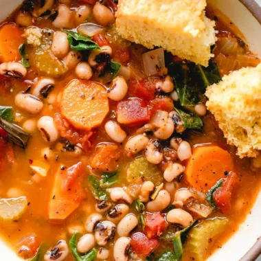Hearty Smoky Black Eyed Pea Soup