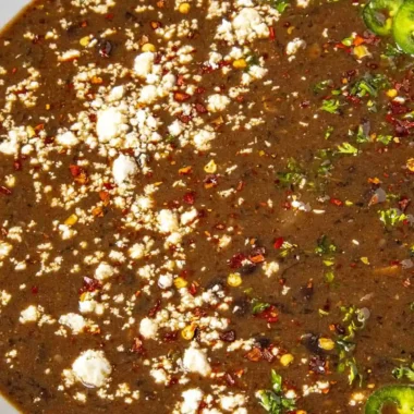 Hearty Spicy Black Bean Soup
