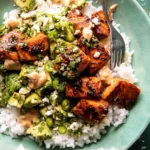 Spicy Chipotle Honey Salmon Bowls