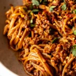 Spicy Korean Gochujang Noodles