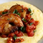 Spicy Shrimp Over Creamy Polenta