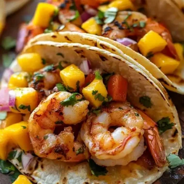 Spicy Shrimp Tacos with Mango Salsa