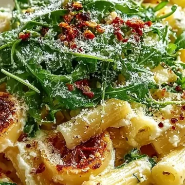 Creamy Lemon Ricotta Pasta With Arugula