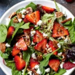 Strawberry Spinach Salad with Balsamic Vinaigrette