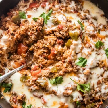 One-Pan Unstuffed Peppers Skillet