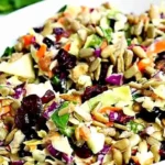 Crunchy Sunflower Kale and Cabbage Salad