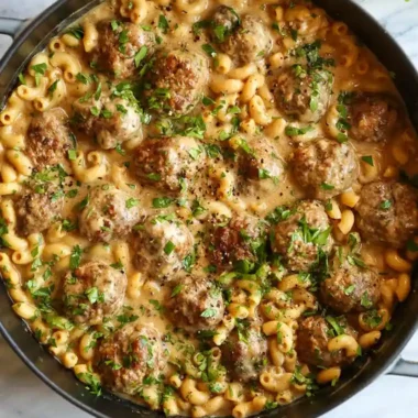 Creamy Swedish Meatball Pasta